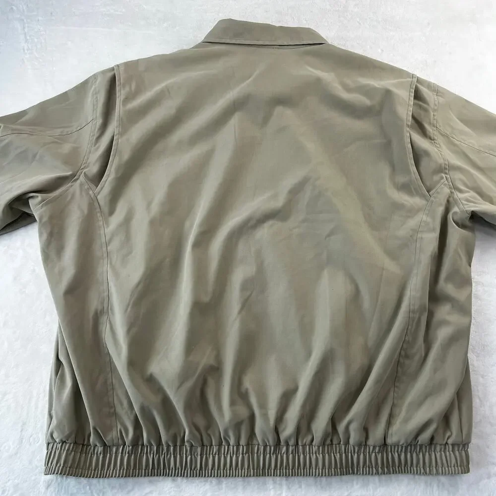 Polo Ralph Lauren Beige Plaid Lined Harrington Bomber Jacket Men's size 2XL XXL